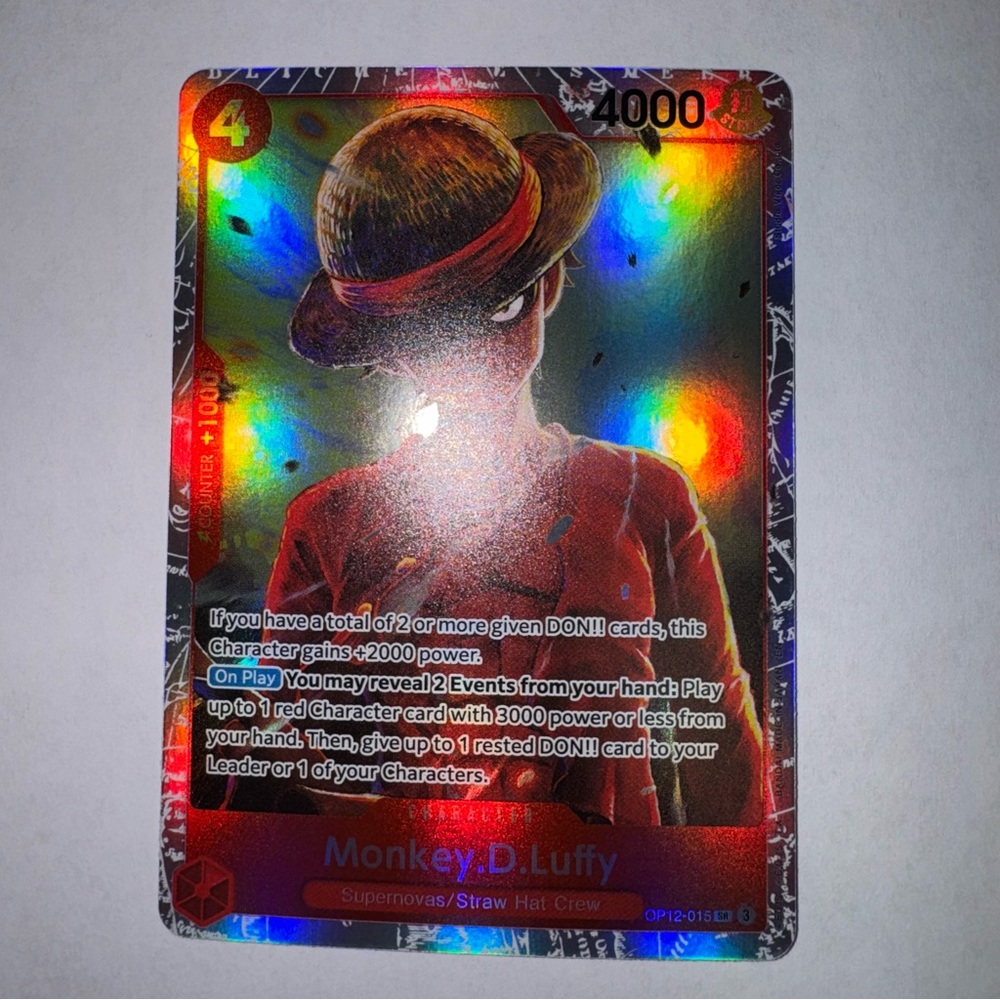 One Piece Monkey D. Luffy Card Game OP12-015 SR Legacy of the Master